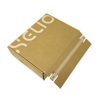 Caja de Envío de Cartón Corrugado con Cierre Autoadhesivo, Caja de Correo de Papel Kraft de Alta Calidad Personalizada para Empaquetado de Regalos de Pequeñas Empresas