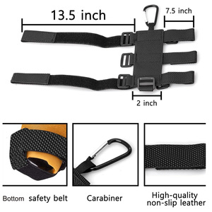 Support de montage de haut-parleur de vélo/voiturette de golf en cuir Portable avec sangle de bouteille d'eau pour vélo Scooter UTV ATV moto - Product Image 3