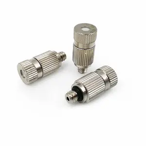 Humidifying and cooling 3/16 "high pressure nozzle brass nickel plating nozzle farm disinfection nozzle connector accessories