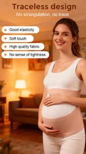 Women Tummy Belly Pregnancy Support Band Elastic Adjustable Breathable Waist <b>Back</b> Abdominal Maternity <b>Belt</b> Spine Support <b>Back</b> - Product Image 5