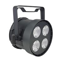 Projecteur PAR 4x50W 2700K Blanc Chaud Doux 200W Boîtier Aluminium+Plastique DMX512 Angle:25 °   45 °