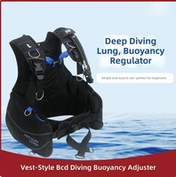 Dispositif de réglage de la flottabilité multifonctionnel en plastique de type gilet, réglage de la flottabilité réglable, 3 valves à dégagement rapide - Équipement de plongée