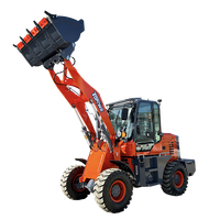 TOPONE TL920 1.5 Ton Hydrostatic CE Approved Four Wheel Drive Mini Front End Wheel Loader dengan Mesin & Bantalan Efisiensi Tinggi