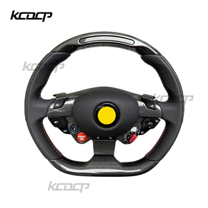 Volante LED de Fibra de Carbono para <span class=keywords><strong>Ferrari</strong></span> GTC4, Actualizaciones para 458, 488, <span class=keywords><strong>FF</strong></span>, F12, California T, F8, 812, GTC4 - Product Image 1