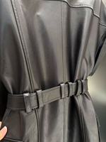 Manteaux en cuir sans manches ODM OEM, veste en cuir d'agneau véritable, gilet en cuir cintré pour femmes