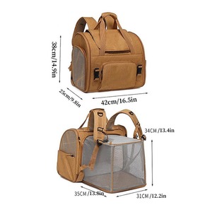 Expandable Foldable <b>Pet</b> Backpack - Car-Ready Travel <b>Carrier</b> for Small Dogs & Cats - Product Image 6
