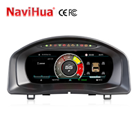 Navihua Nouveau Design Tableau de Bord Numérique pour Voiture, Compteur de Vitesse Automatique, Système Linux, Cockpit Virtuel, Écran LCD pour VW Tiguan 2010-2017