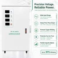 Stabilisateur de tension triphasé professionnel 30 kVA 400 V, régulateur automatique pour l'utilisation des IRM et des tomodensitomètres en milieu hospitalier