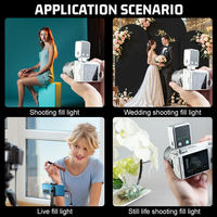 Mini Lampe Vidéo LED Rechargeable Personnalisable OEM 6500K, Lumière d'Appoint Portable pour Appareil Photo Reflex Numérique avec Griffe Porte-Accessoire