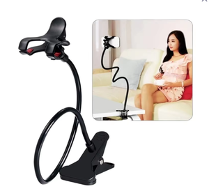 Support de téléphone portable flexible en plastique, universel, pliable, à clipser, idéal pour le bureau, la lecture au lit et le <span class=keywords><strong>streaming</strong></span> en direct - Vente chaude - Product Image 1
