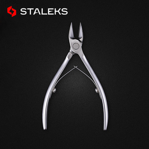 <span class=keywords><strong>STALEKS</strong></span> NS-70-14 Pince à cuticules professionnelle |   Pince à cuticules portable en acier inoxydable espagnol de 14 mm, durable, pour salon - Product Image 1