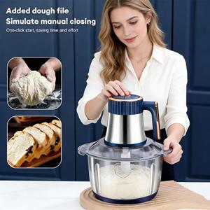 Household Five-Speed Stainless Steel <b>Meat</b> & Food Processor for Kitchen Use Processes <b>Meat</b> Fruit Vegetables - Product Image 2