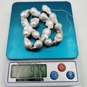 Bán Buôn Khoảng <span class=keywords><strong>22Mm</strong></span> 3A Lớp Big White Nước Ngọt <span class=keywords><strong>Loose</strong></span> Ngọc Trai Đục Lỗ Ngọc Trai Tự Nhiên Baroque Để Làm Đồ Trang Sức Vòng Cổ - Product Image 6