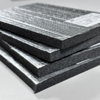 Feuilles d'isolation thermique et acoustique en mousse de polyoléfine à cellules fermées LDPE, imperméables, pour conduits d'air CVC et construction de bâtiments (à découper)
