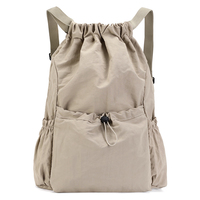 Sac à dos de sport tendance, léger, grande capacité, imperméable, avec cordon de serrage, pour étudiants, voyages en plein air