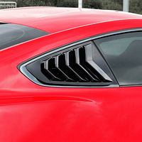 Compatible avec Ford Mustang 2015-2023, cache de fenêtre latérale noir, garniture de volet, 2 pièces