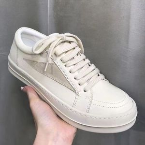 Scarpe Casual da Uomo in Vera Pelle Trendy 2025 RO con Suola Spessa e Lacci, <span class=keywords><strong>Sneakers</strong></span> Traspiranti Nuova Collezione Primavera per Ragazzi Inverno - Product Image 1