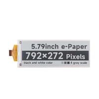 Display kertas tinta E bulat 1 inci Label rak elektronik Bt 1.54 2.13 inci modul tinta E bulat tampilan kertas tinta daya rendah
