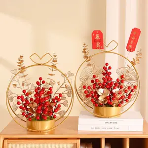 Source factory direct sales of the best quality and price of iron hand-held metal flower baskets, suitable for home decoration