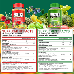 Biochealth OEM Super Suplemento de frutas y verduras para mujeres, hombres, niños-Gomitas veganas sin azúcar para equilibrio energético natural - Product Image 5