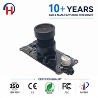 Caméra de surveillance 2MP téléobjectif/Grand angle avec microphone, module de caméra USB pour sonnette vidéo 1080p