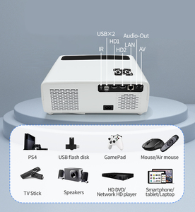 Máy chiếu gia đình thông minh 4K UHD 1080p <span class=keywords><strong>3D</strong></span> <span class=keywords><strong>LCD</strong></span> tự động lấy nét Google TV Box max 4K Độ phân giải <span class=keywords><strong>Android</strong></span> 11 1G RAM 16G ROM cho rạp hát tại nhà - Product Image 5