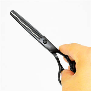 Ciseaux à broder avec manche en fleur de prunier, acier inoxydable, 7 pouces, tête droite, pour usage esthétique - Product Image 2