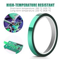 Cinta de alta temperatura, película de poliimida, cinta adhesiva resistente a altas temperaturas, cinta térmica para soldadura por sublimación