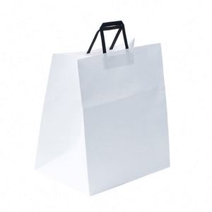Wholesale Custom Packaging Craft Brown Kraft Paper Shopping <b>Bag</b> <b>Extra</b> <b>Large</b> Wide Base Bottom Kraft Paper <b>Bags</b> for Pizza - Product Image 5