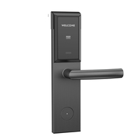Cerradura de Puerta de Hotel RFID con Desbloqueo por Tarjeta y Llaves, con Software de Gestión de Tarjetas de Acceso