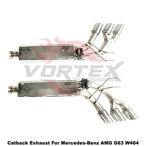 Silenciador de escape de acero inoxidable Vortex con salida lateral de seis puntas para Mercedes-Benz AMG G63 W464, mejora del sonido. - Product Image 3