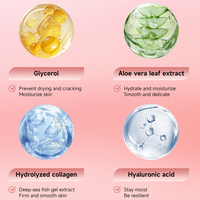 Masque facial hydratant en hydrogel au collagène personnalisable avec logo, pour favoriser la réparation et l'élasticité de la peau
