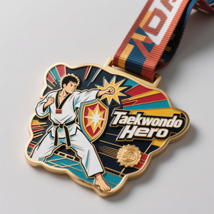 Durable Custom Spelling <b>Bee</b> Metal Awards with Ribbon for Academic Excellence Prizes - Product Image 4