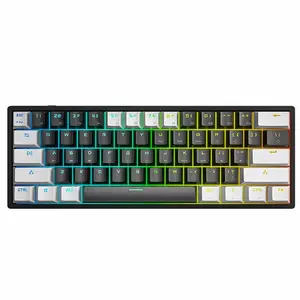 Низкопрофильная Проводная игровая механическая клавиатура K620 для ноутбука, 60%, 61 клавиша