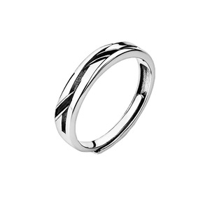 Men's Geometric <b>Rings</b> <b>Adjustable</b> Minimalist Style For Gift Jewelry - Product Image 5