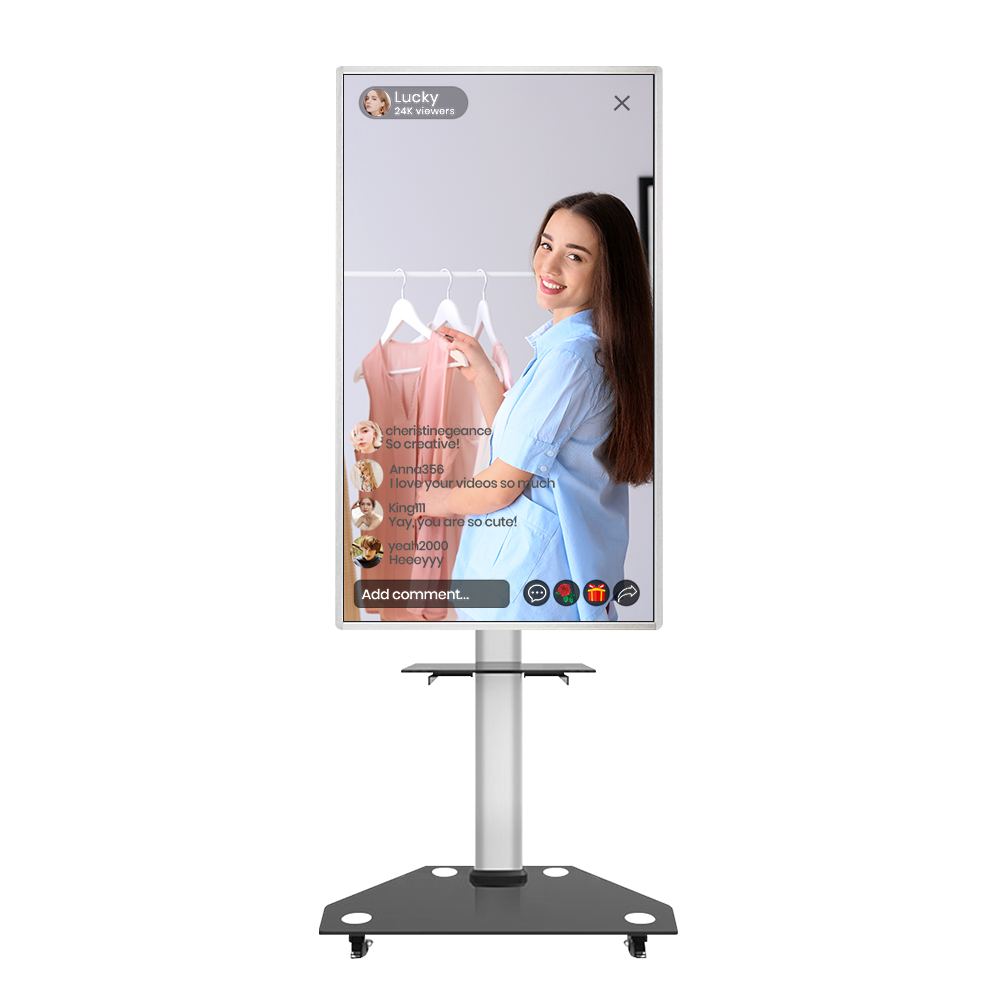 32 дюймов прямые трансляции экранов Крытый прямые трансляции дисплей машина прямые трансляции оборудование на facebook и tiktok