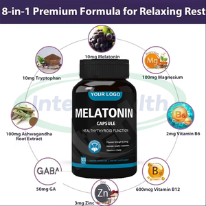 أوسرون الميلاتونين مكملات صحية للنوم شعر نباتي نقي 10 ملغ 50 ملغ 60 ملغ كبسولة ميلاتونين - Product Image 3