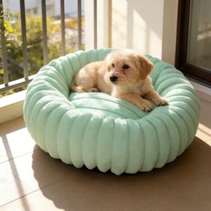 Yuvarlak Yuva Kedi Evcil Hayvan Yuvası Dairesel Sıcak ve Rahat Peluş Kedi Yuvası Mevsimlik Evrensel Ev Köpek Yatağı Evcil Hayvan Malzemeleri - Product Image 2