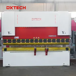 ماكينة ثني الفرامل والضغط على اللوح CNC، سيرفو كهربي هيدروليكي DX-PB-300T/3200
