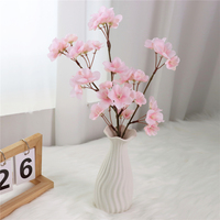Nouvelles Fleurs Artificielles en Plastique, Composition de Pêches pour Jardin, Maison, Mariage, Fête, Saint-Valentin, Noël, Remise de Diplôme