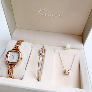 Montre à quartz de luxe 2025 en promotion, bracelet en alliage, montre japonaise et coffret cadeau de bijoux avec boîte pour femmes - Product Image 5