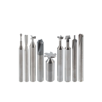 Fraise à queue EITFS CNC en carbure de tungstène pour PCB, à 4 dents en forme de maïs, revêtement AlTiN, pour cuivre, fonte, acier au carbone, ODM