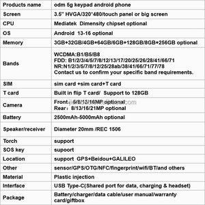 Teléfono Móvil con Teclado y Doble SIM Personalizable, Versión Global 5G, Android, Pantalla Táctil, Dimensity 5G - Product Image 6