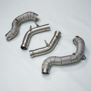 RD Mercedes E63 / E63s W213 Downpipe à haut débit, échappement monobloc cintré au mandrin pour E63 S W213 2017-2024 - Product Image 4