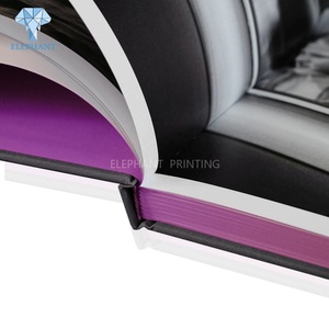 Custom Cloth Fabric Leather Cover <b>Book</b> Printing Service Soft Cover Hardcover Full Color Magazine Sprayed Edges Printing <b>Book</b> - Product Image 5
