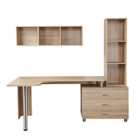 Bureau d'ordinateur personnalisé en gros OEM/ODM avec tiroirs de rangement, table d'ordinateur moderne pour gamer avec étagère pour bureau à domicile
