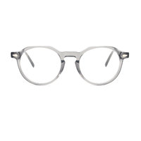 Lunettes de vue tendance pour femmes avec monture ronde en acétate de qualité supérieure et verres PC durables, lunettes confortables