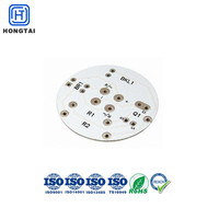 Panneau de circuit imprimé en aluminium pour LED, substrat rond pour luminaires LED, plafonniers, fabrication de circuits imprimés sur mesure