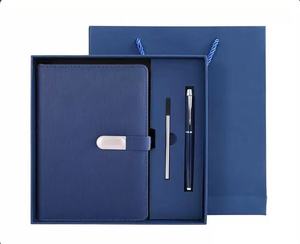 Wholesale Customized Business High Quality Promotion Paper Magnetic A5 Journal Notebook Pen Embossed Printing Modern Design - Product Image 1
