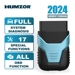 Full New System HUMZOR Z100 Elite Auto OBD2 Scanner 17 Reset Service IMMOKey Car Diagnostic Tool